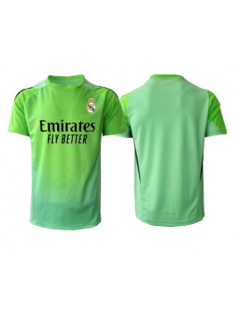 Moški Nogometna dresi replika Real Madrid Vratar Gostujoči 2025-26 Kratek rokav